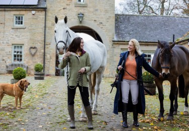 Image of woman on a horse